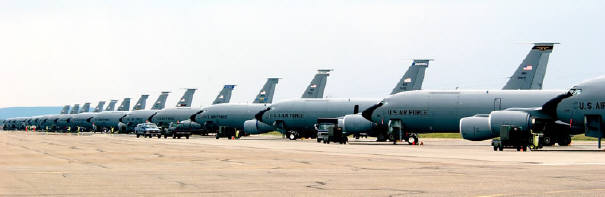 USAF has more than 500 KC-135 tankers for chemtrails missions